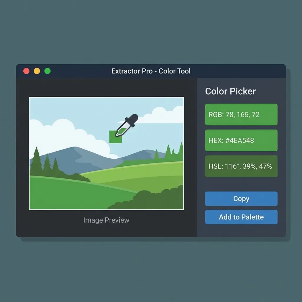 How To Pick Colors From Image UI Example